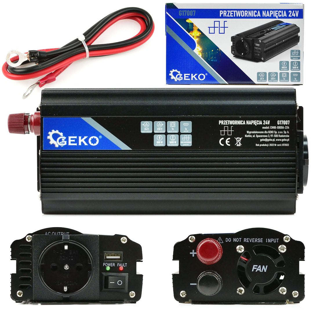 Menič napätia 24 - 220V, 800/1600W, Geko