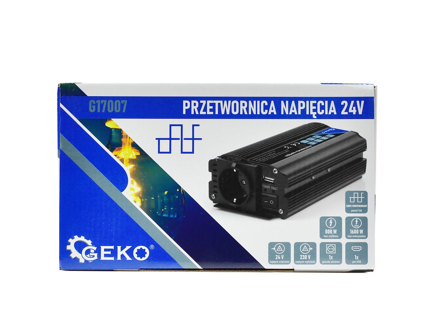 Menič napätia 24 - 220V, 800/1600W, Geko