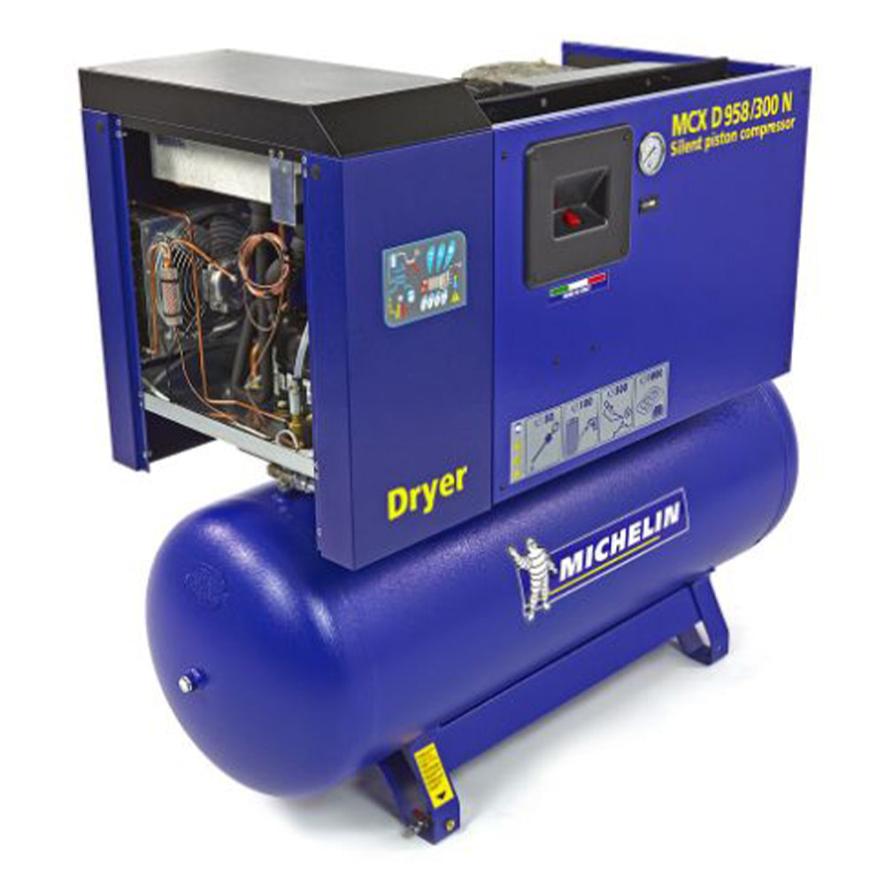 Tichý kompresor michelin 270 l 5,5 hp so sušičkou vzduchu