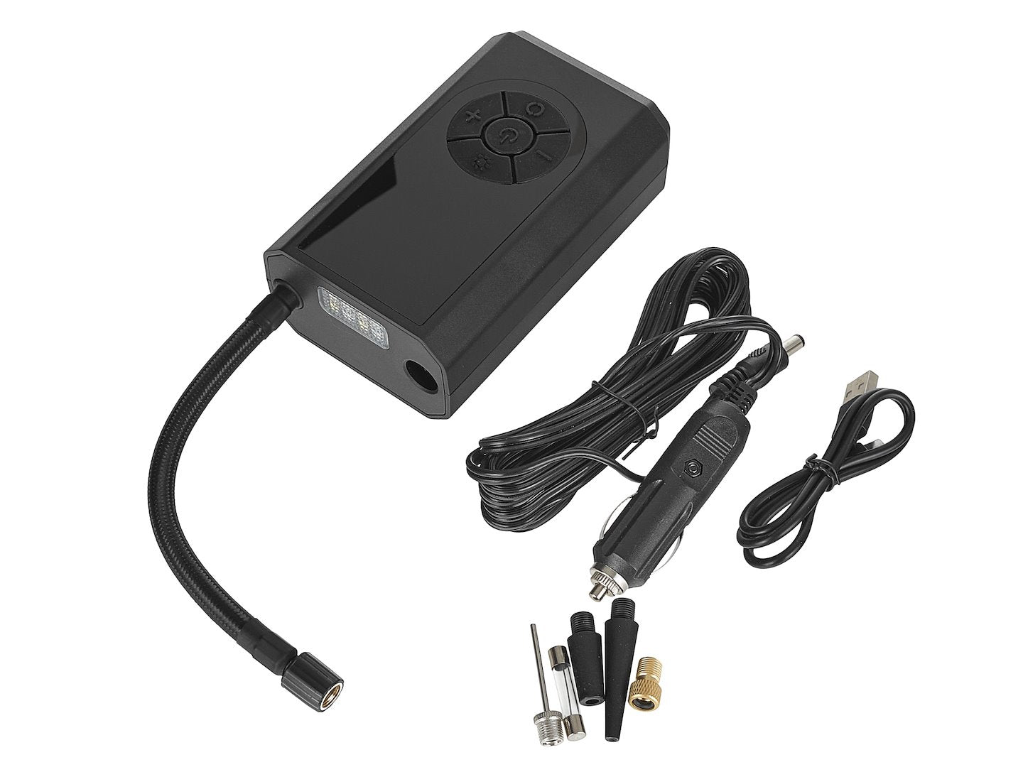 Mini prenosný kompresor s akumulátorom 4000mAh, 84W, s príslušenstvom Geko