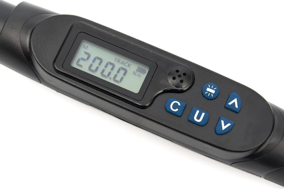 Momentový kľúč, digitálny, 10 - 200Nm, 1/2'' HBM