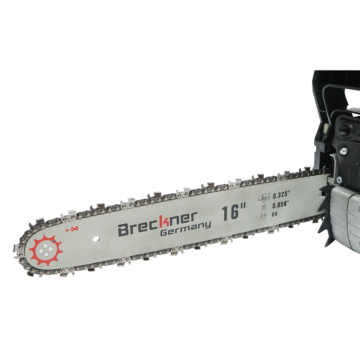 Motorová reťazová píla, benzínová, 2,2kW, 8500rpm, 52cm3, s lištou 16/18'' Breckner Germany