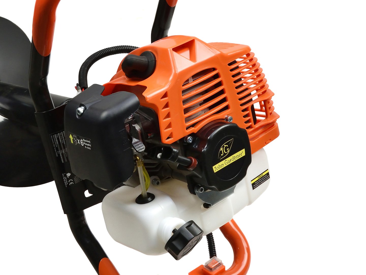 Motorový zemný vrták, s 3 vrtákmi, 62cm3, 1,4kW Geko