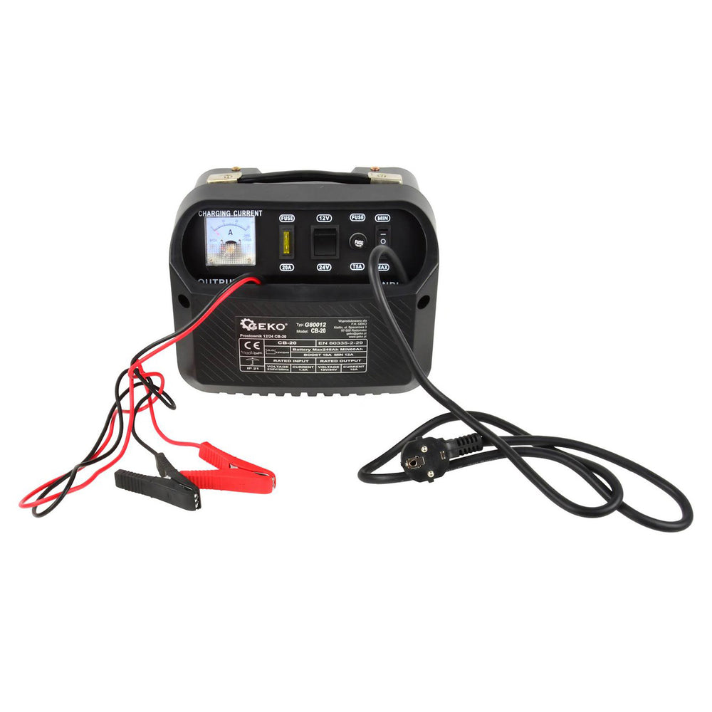 Nabíjačka autobatérií 12/24V CB-20, 12 - 18A pre autobatérie 60 - 240Ah, Geko