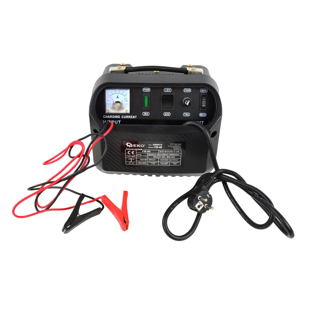 Nabíjačka autobatérií 12/24V CB-40, 20 - 30A na autobatérie 92 - 300Ah, Geko