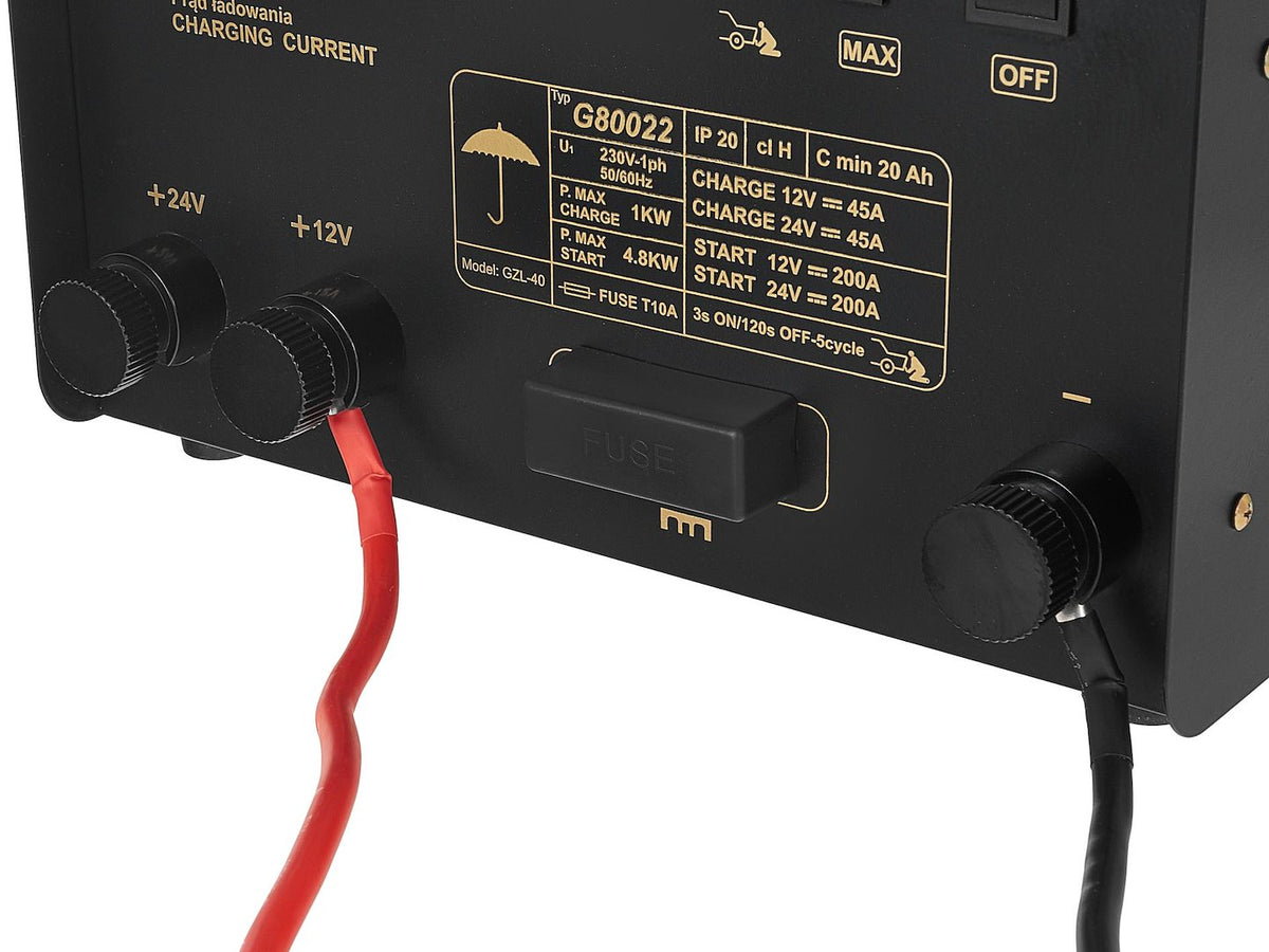 Nabíjačka autobatérií s funkciou štartovania 200A, 12/24V, Geko
