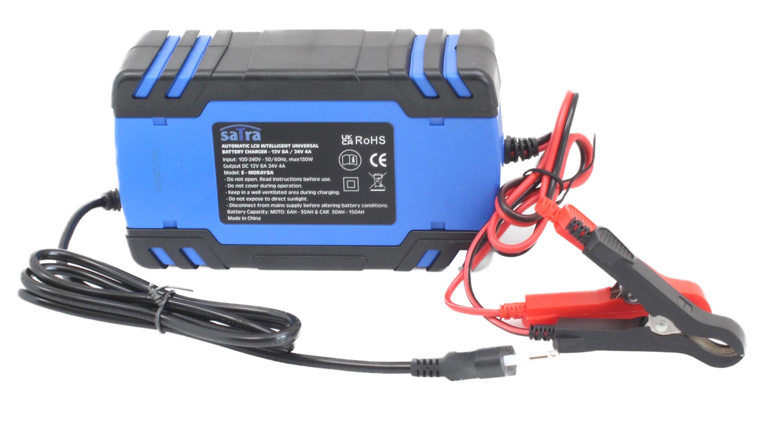 Nabíjačka autobatérií s LCD displejom 12V 8A 24V 4A