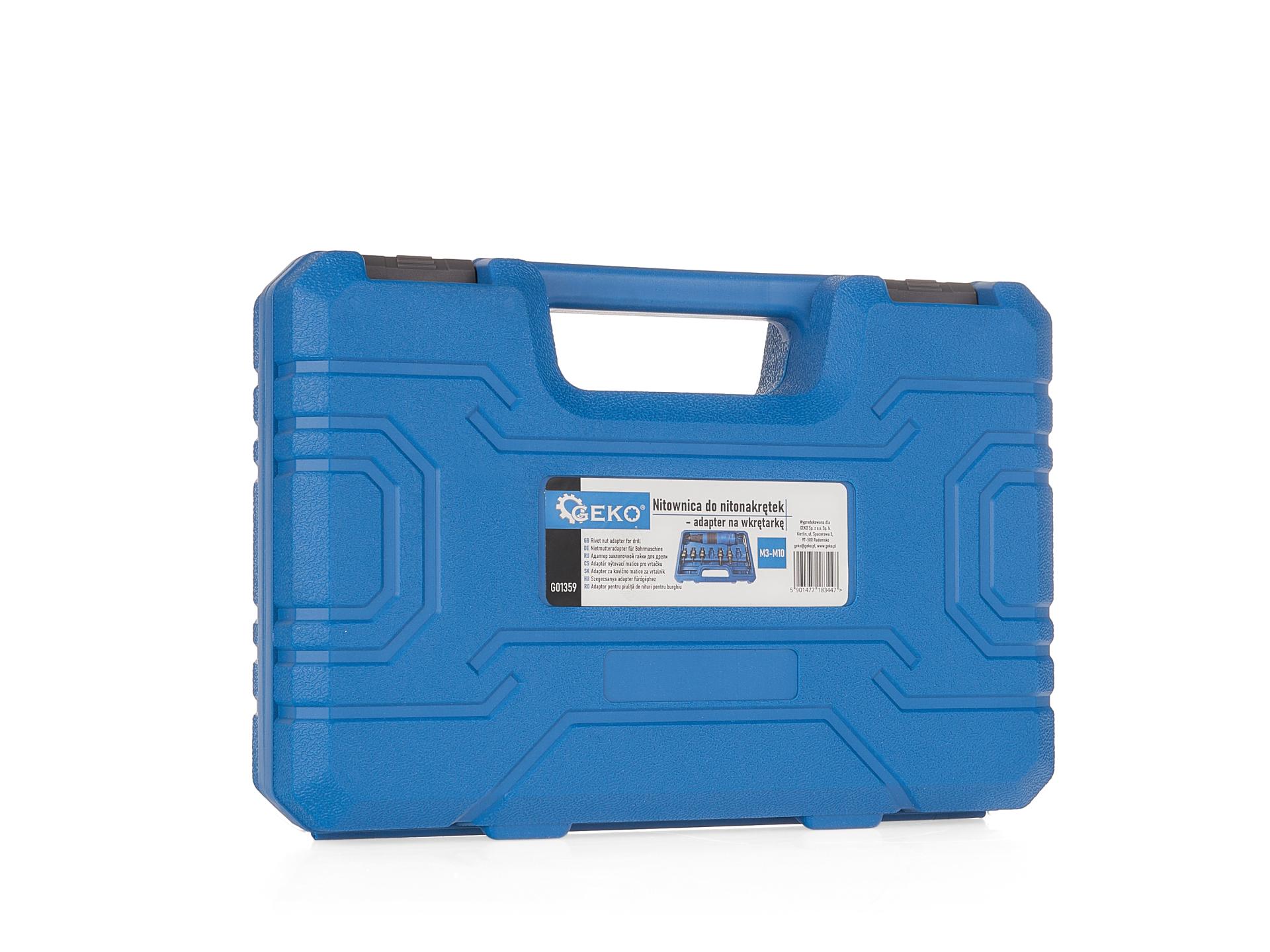 Nitovací adaptér - nadstavec na nitovačku vŕtačku na nitovanie matíc M3 - M10