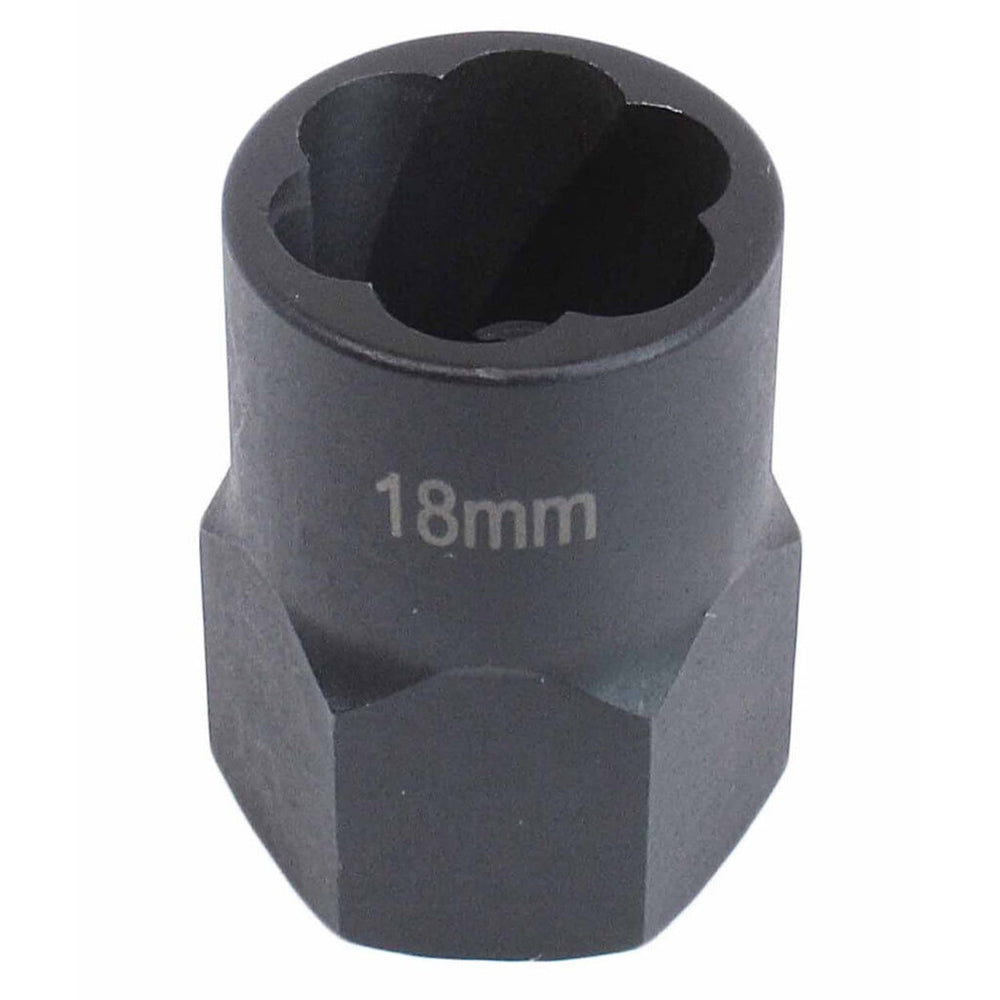Nástrčná hlavica - kľúč na poškodené skrutky a matice 18mm