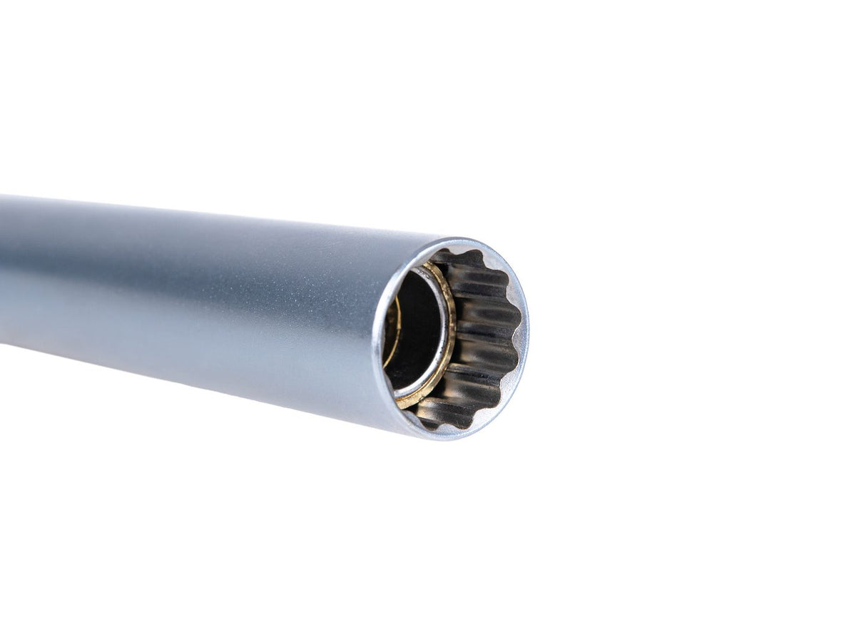 Nástrčná hlavica - kľúč na sviečky 14mm, 3/8'', 250mm, tenkostenná, CrV, Geko