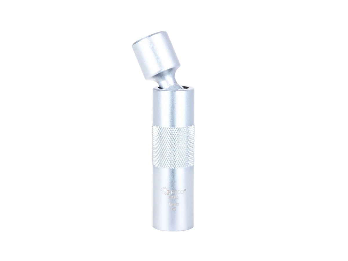 Nástrčná hlavica - kľúč na sviečky 14mm, 3/8'', s kardanovým kĺbom, tenkostenná, CrV, Geko