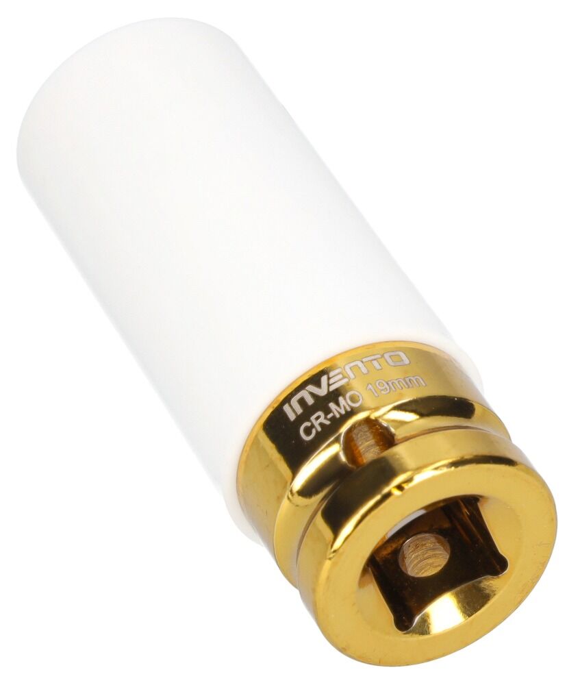 Nástrčná hlavica - kľúč s ochrannou manžetou pre zliatinové disky 19mm 1/2'' Invento