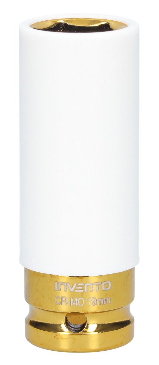 Nástrčná hlavica - kľúč s ochrannou manžetou pre zliatinové disky 19mm 1/2'' Invento
