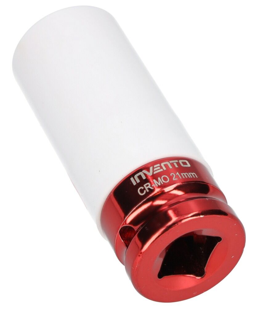 Nástrčná hlavica - kľúč s ochrannou manžetou pre zliatinové disky 21mm 1/2'' Invento