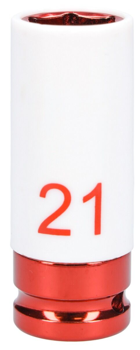 Nástrčná hlavica - kľúč s ochrannou manžetou pre zliatinové disky 21mm 1/2'' Invento