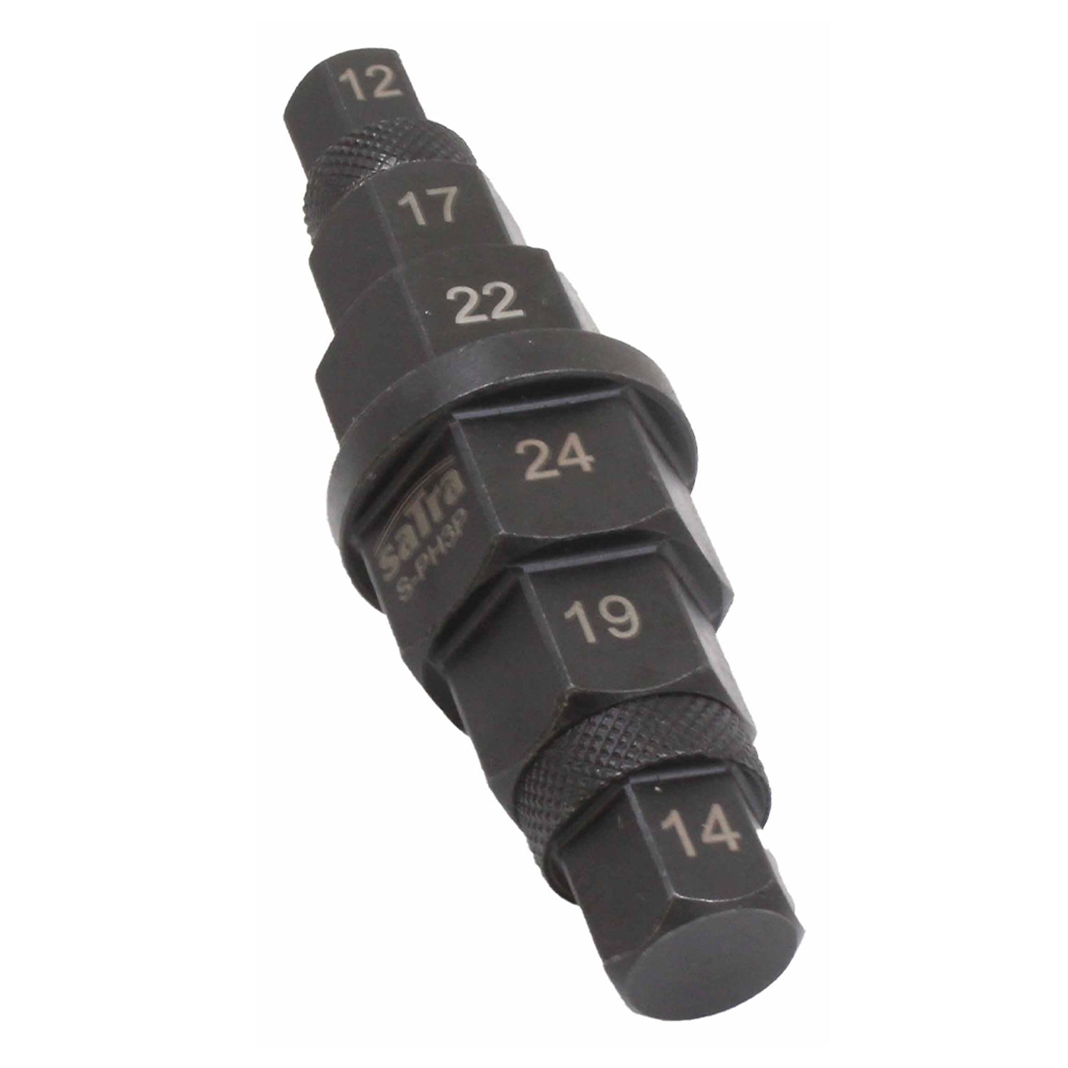 Nástrčný kľúč na os motocykla, stupňovitý, Imbus, 3/8'', 12 - 24mm