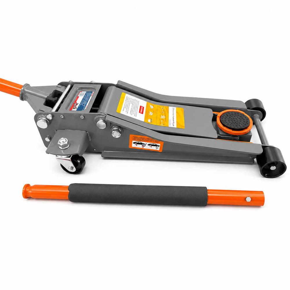 Nízkoprofilový hydraulický pojazdný zdvihák 3t, dvojpiestový Gebo Tools