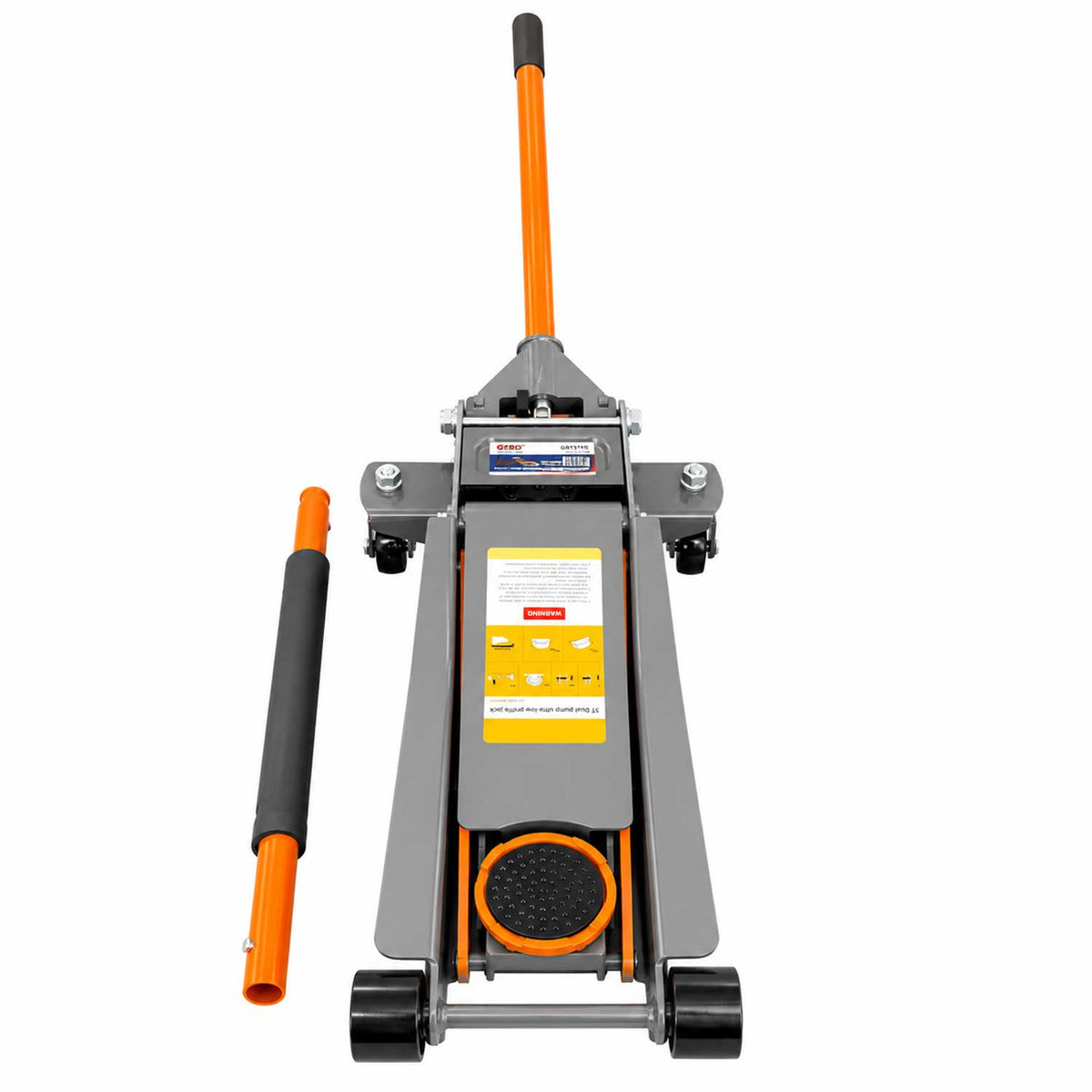 Nízkoprofilový hydraulický pojazdný zdvihák 3t, dvojpiestový Gebo Tools