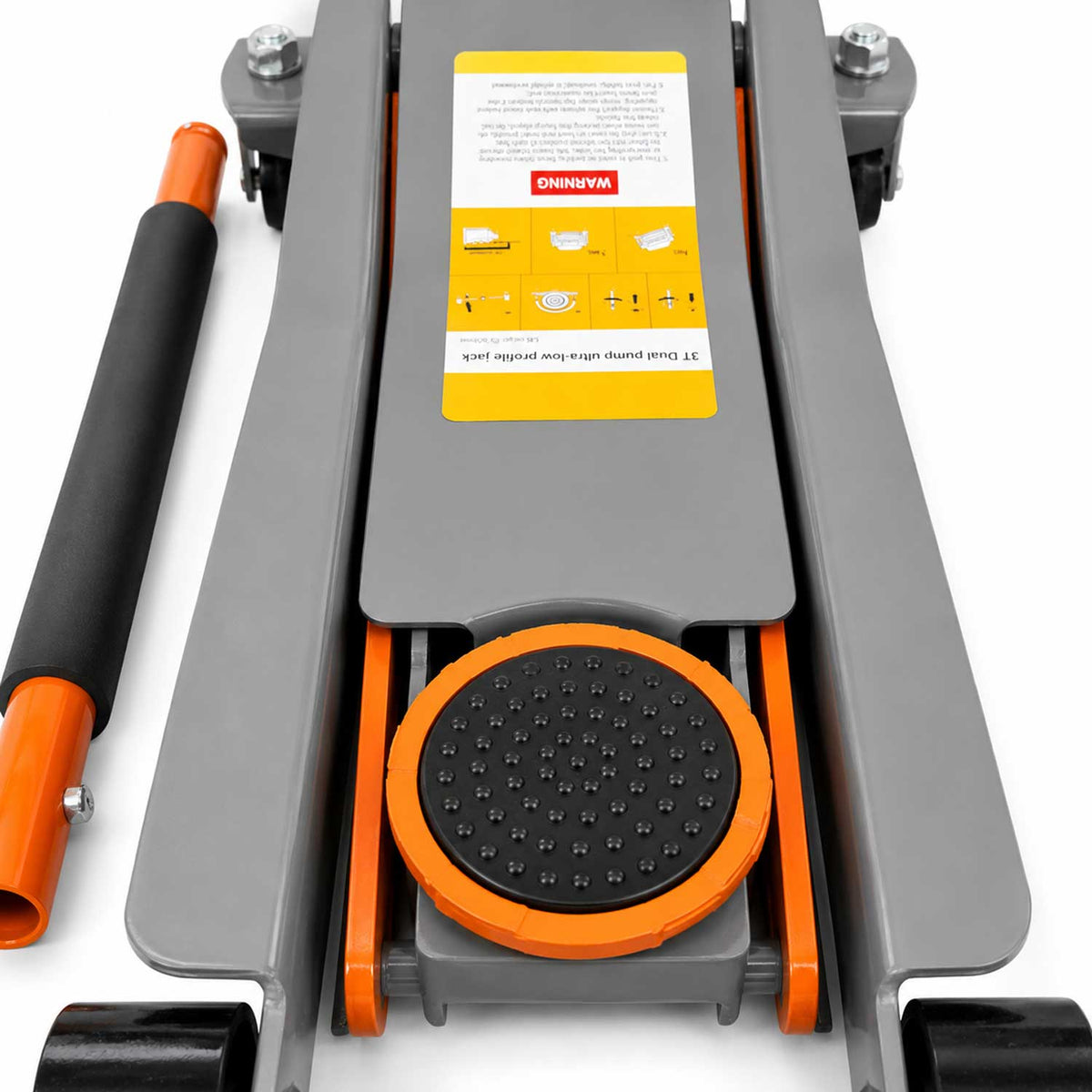 Nízkoprofilový hydraulický pojazdný zdvihák 3t, dvojpiestový Gebo Tools