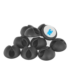 Súprava 10 samolepiacich držiakov na káble 28 x 28mm