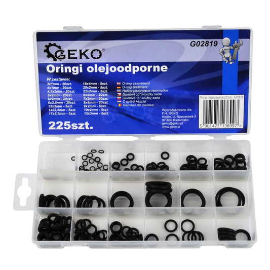 Súprava o-krúžkov 225 ks