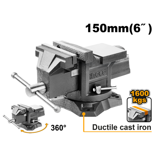 Otočný stolový zverák 150mm / 6" Ingco