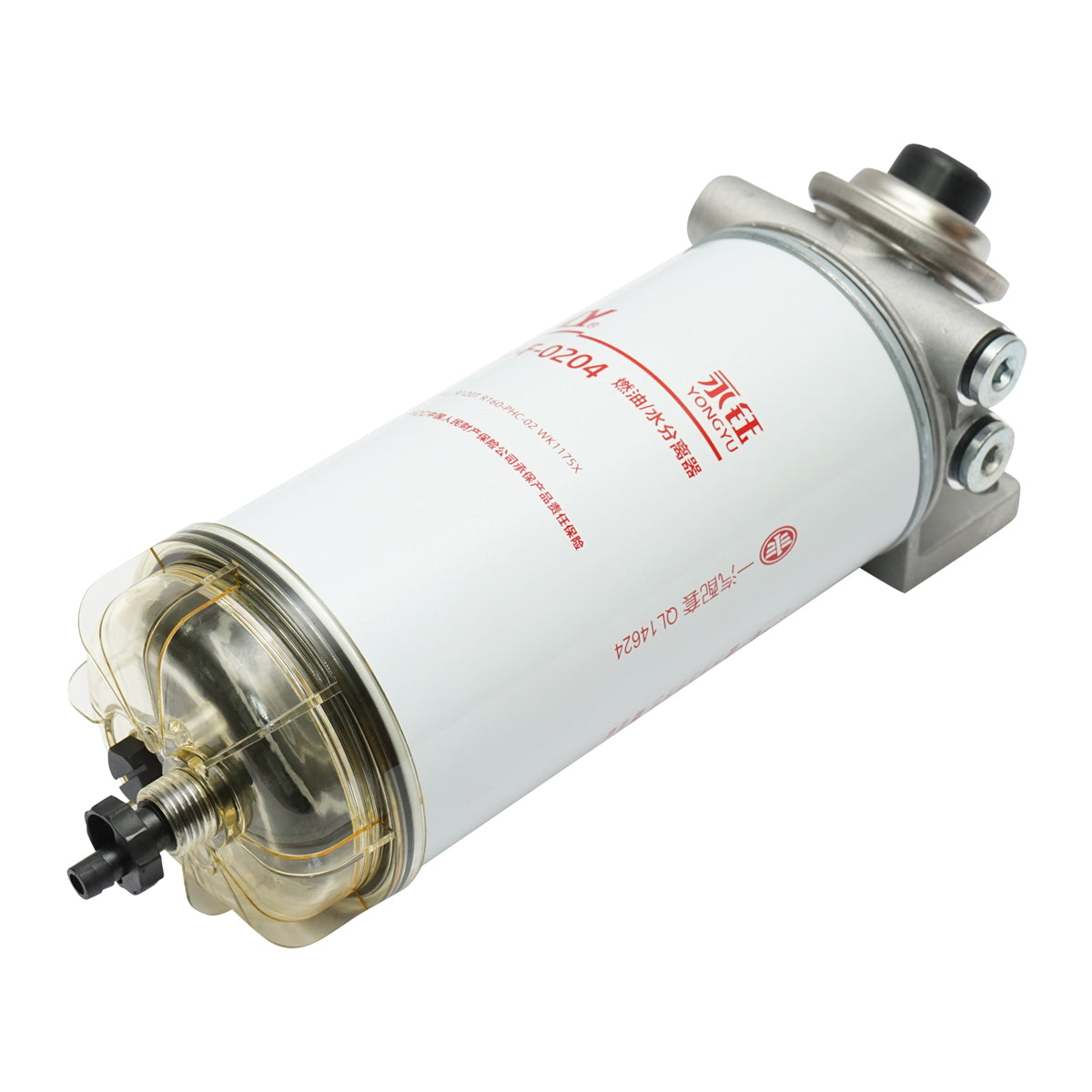 Palivový filter s odlučovačom vody pre Iveco, Caterpillar, Deutz, Fiat, Ford, MAN, Volvo, Mercedes-Benz, kód OEM 129-0372, 012924O4, 504166113, A0004771702, R120P