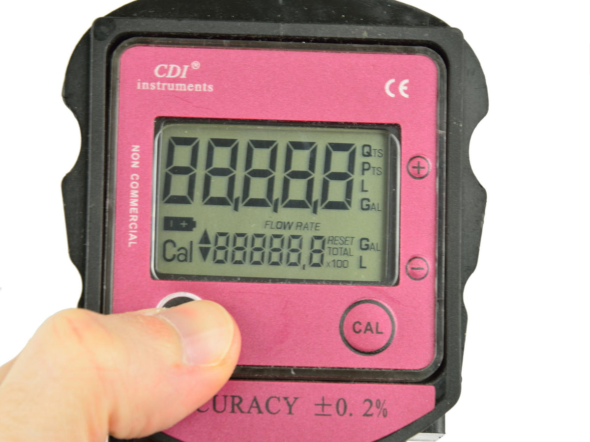 Palivová pištoľ na čerpanie paliva, s digitálnym LCD prietokomerom 1" BSP