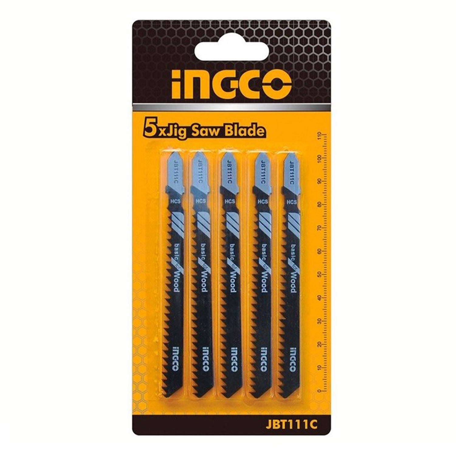 Sada 5 pílových listov na drevo pre priamočiaru pílu Ingco