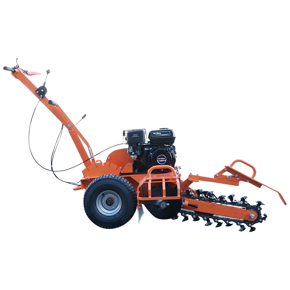 Pôdna ryhovacia fréza 7HP, pracovná šírka 100mm, hĺbka 450mm Thor
