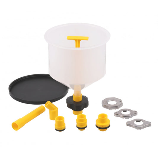 Špeciálny lievik s adaptérmi na výmenu chladiacej kvapaliny a nemrznúcej zmesi