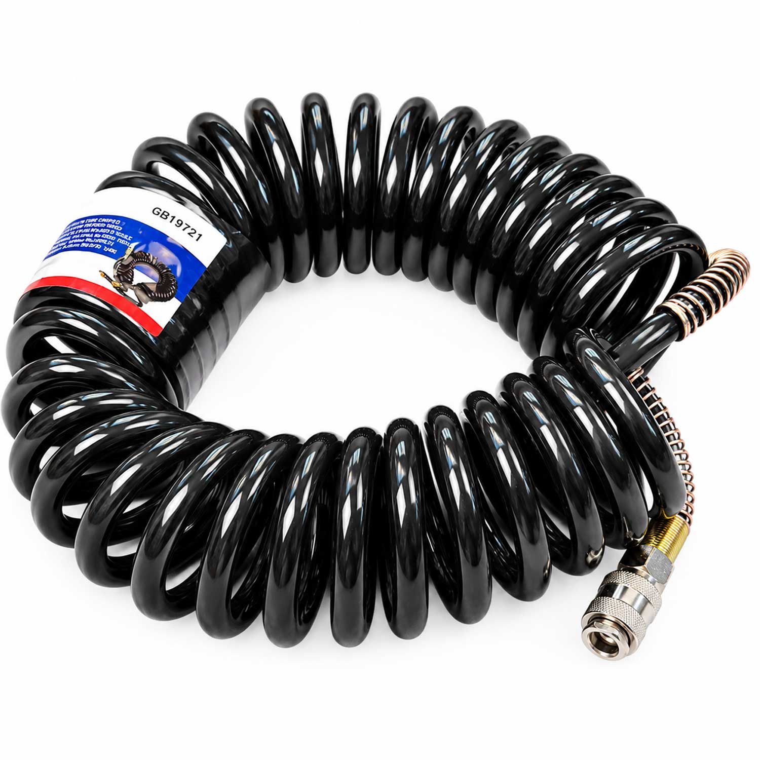 Špirálová pneumatická hadica na stlačený vzduch 12x8mm, 9m, Gebo Tools