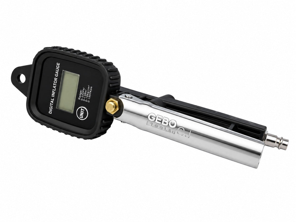 Pištoľ na hustenie pneumatík s digitálnym manometrom 0 - 255 PSI, Gebo Tools