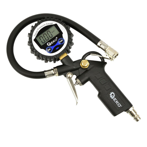 Pištoľ na hustenie pneumatík s digitálnym manometrom Geko