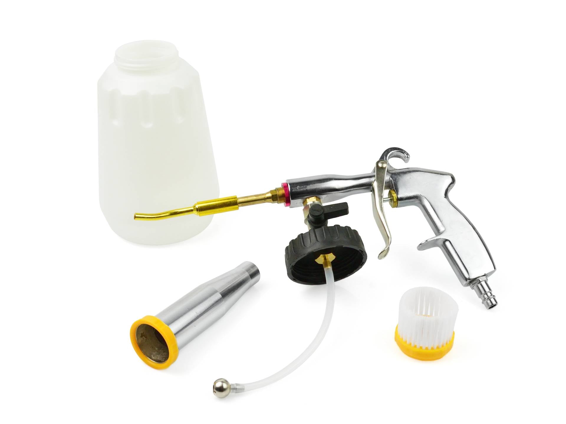 Pneumatická pištoľ s kefou na čistenie čalúnenia Tornador