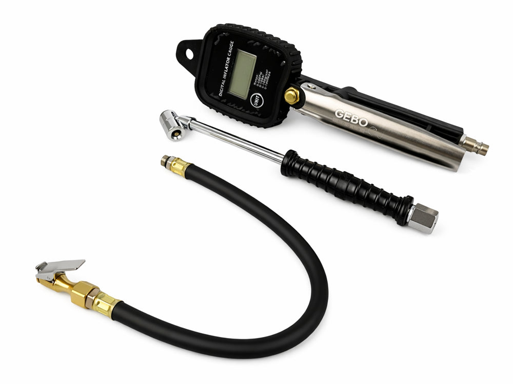 Pištoľ na hustenie pneumatík s digitálnym manometrom 0 - 255 PSI, Gebo Tools