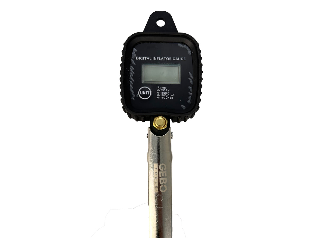 Pištoľ na hustenie pneumatík s digitálnym manometrom 0 - 255 PSI, Gebo Tools