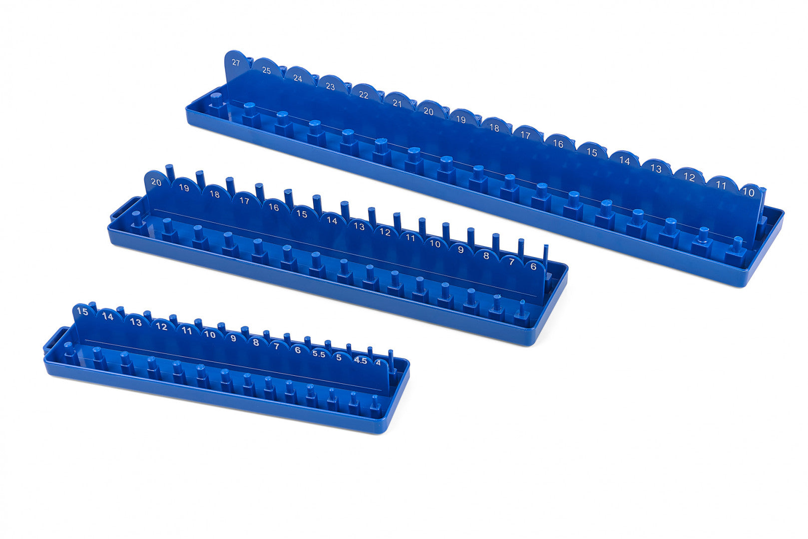 Plastový držiak na krátke a dlhé nástrčné hlavice - kľúče 1/4''