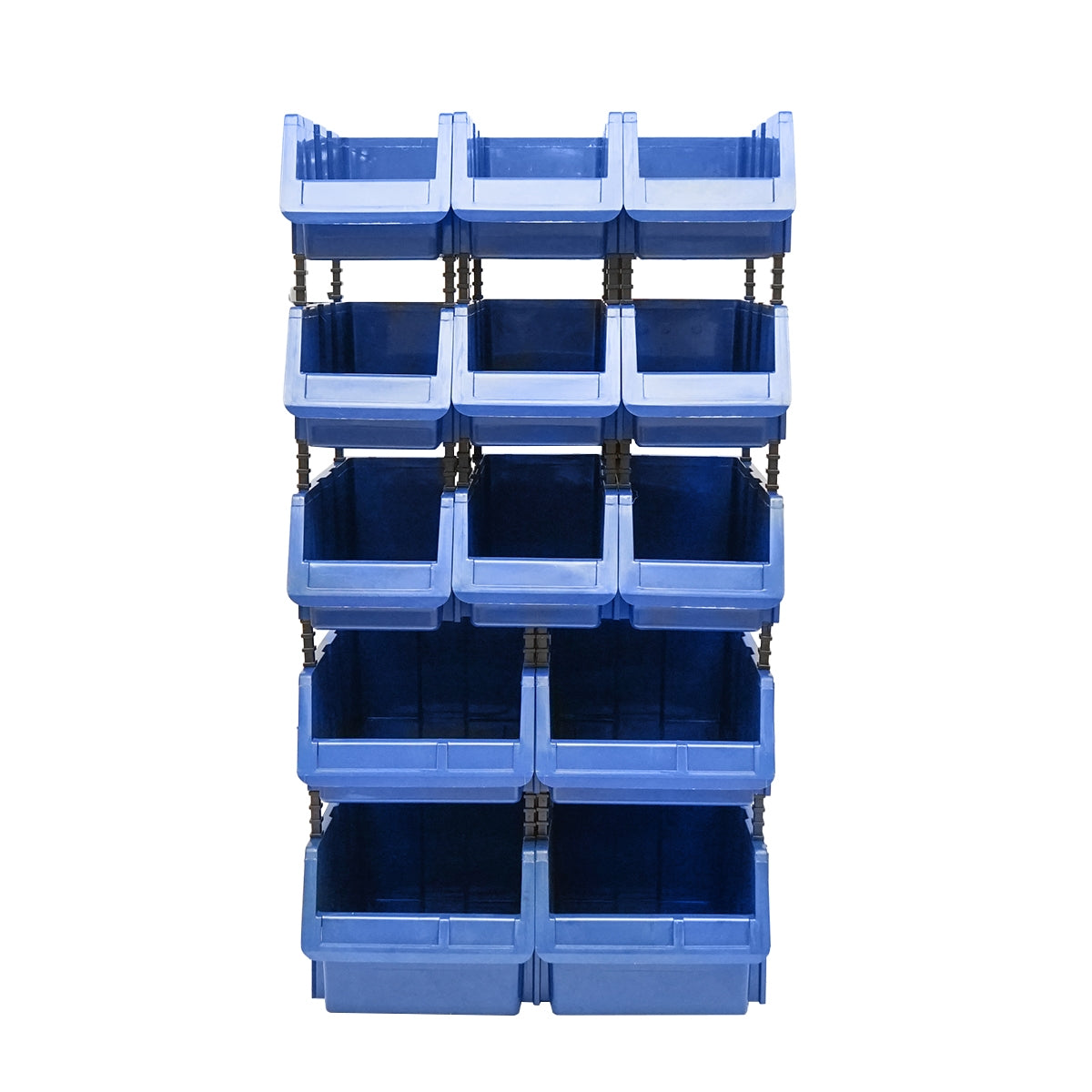 Plastový organizér s 13 boxmi, modrý, 510x400x1000mm
