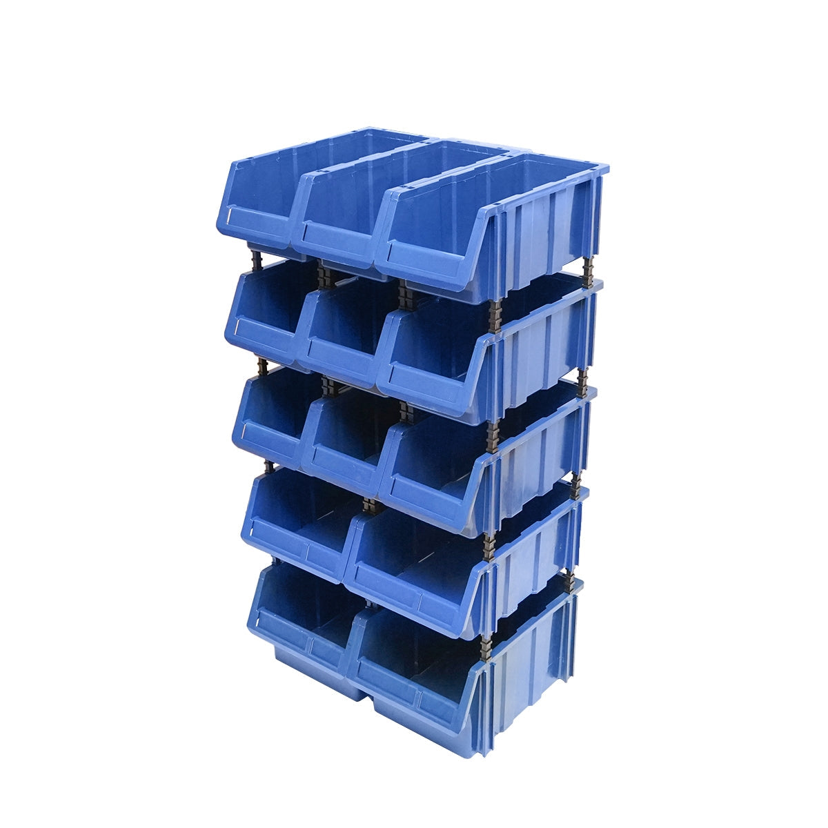 Plastový organizér s 13 boxmi, modrý, 510x400x1000mm