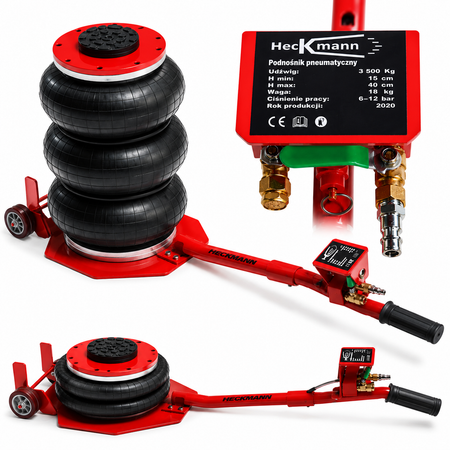 Pneumatický mechový - vankúšový zdvihák 3,5t, 15 - 40cm