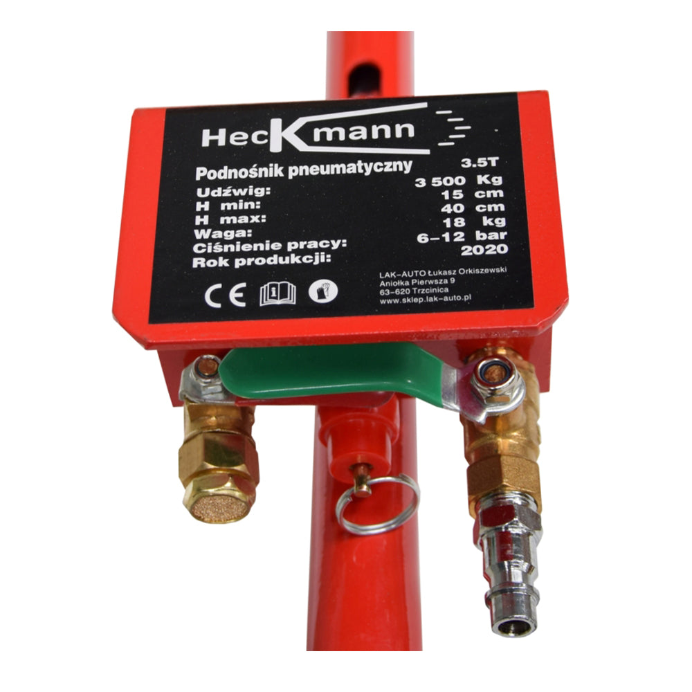 Pneumatický mechový - vankúšový zdvihák 3,5t, 15 - 40cm