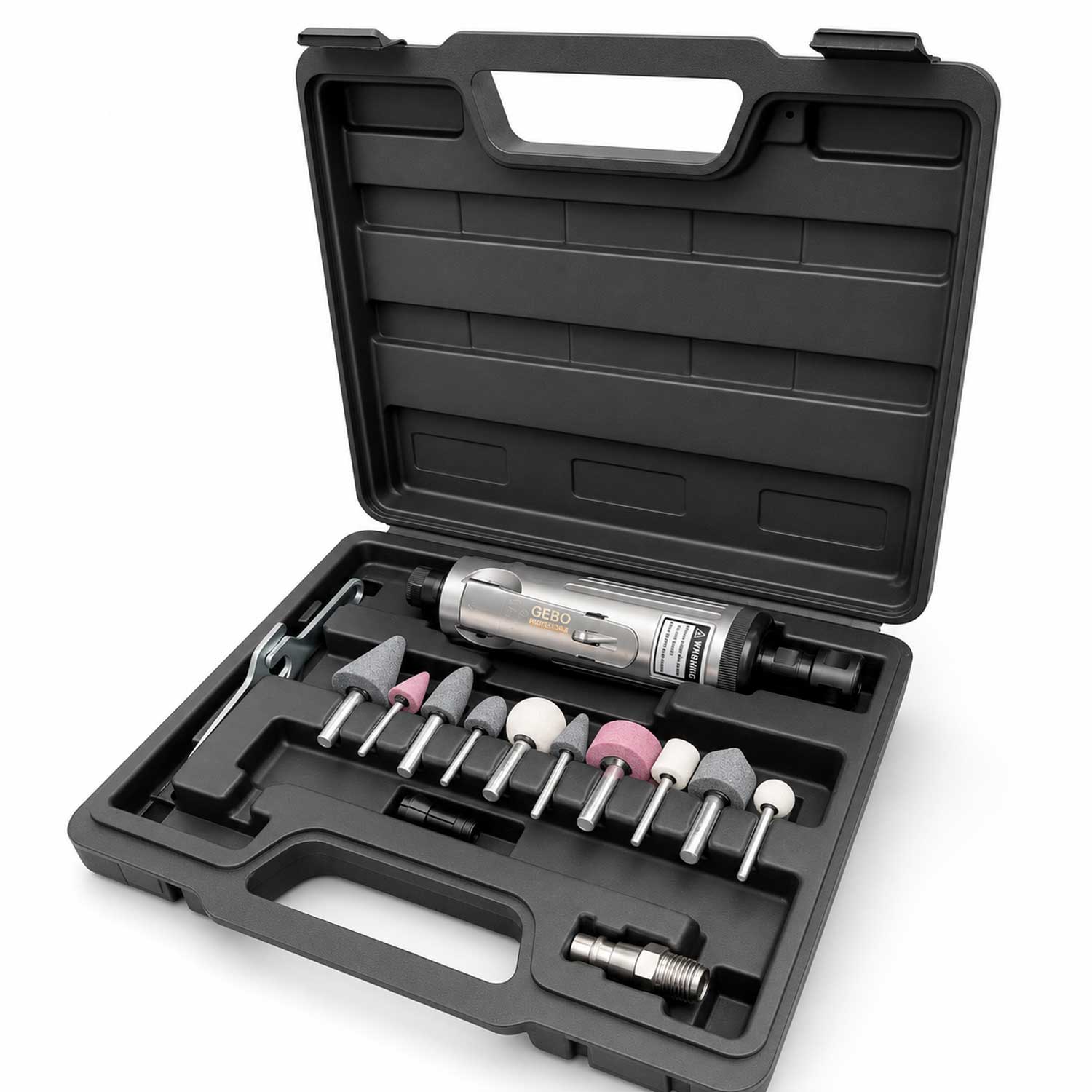 Pneumatická priama brúska s príslušenstvom Gebo Tools
