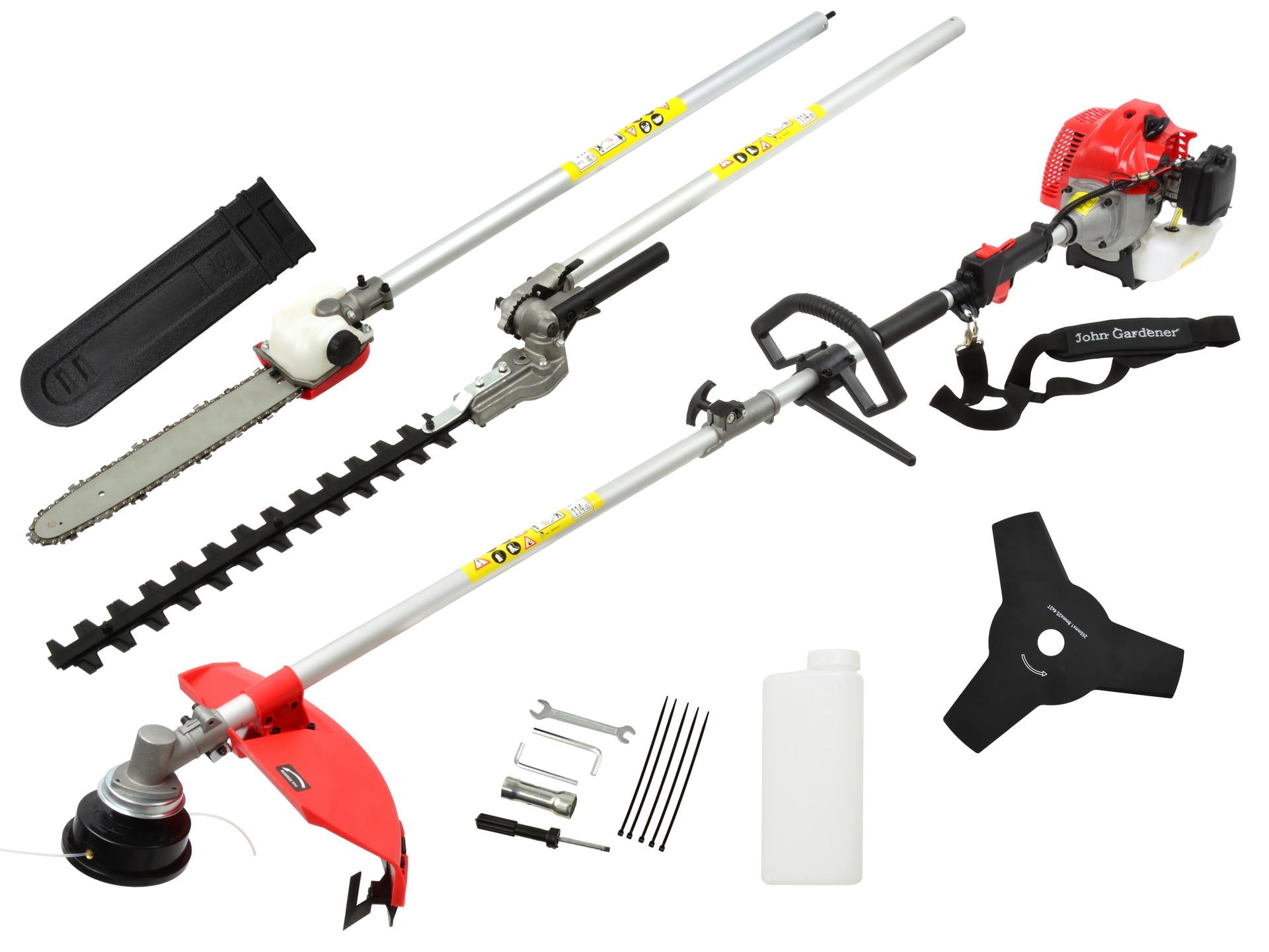 Multifunkčný krovinorez - vyžínač - píla 4 v 1