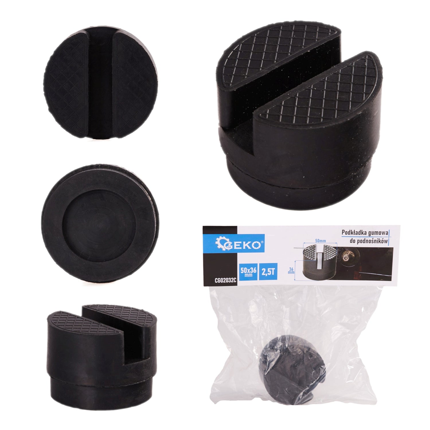 Gumová podložka 50 x 36mm pre zdvihák 2,5t