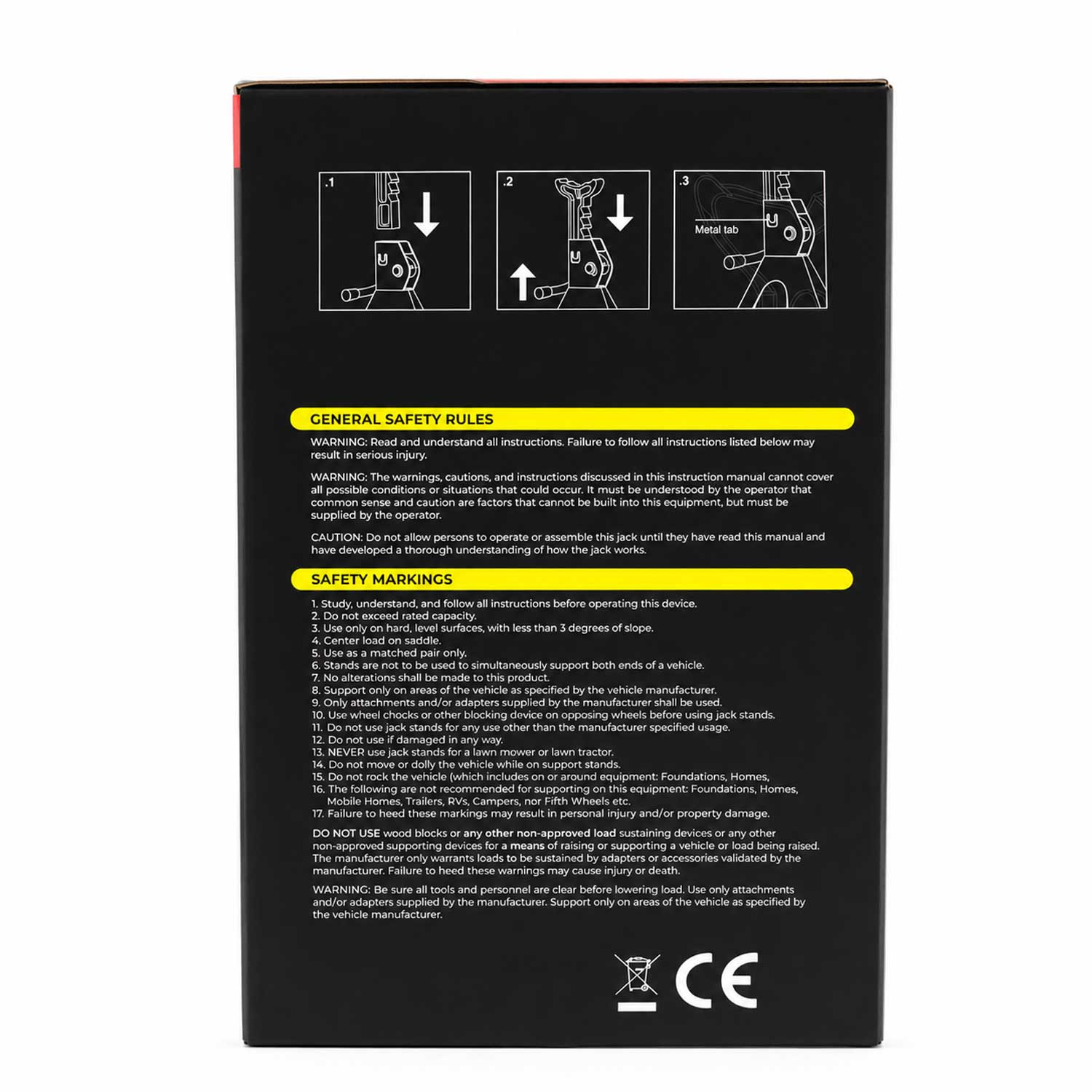 Podpery 2ks, 3t, s poistkou Gebo Tools