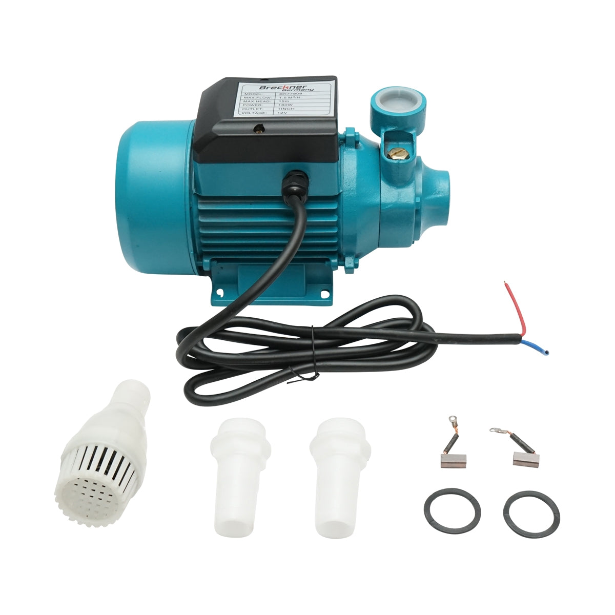 Povrchové čerpadlo na vodu 180W, 12V, prietok 1,5m3/h pre fotovoltický solárny panel Breckner Germany