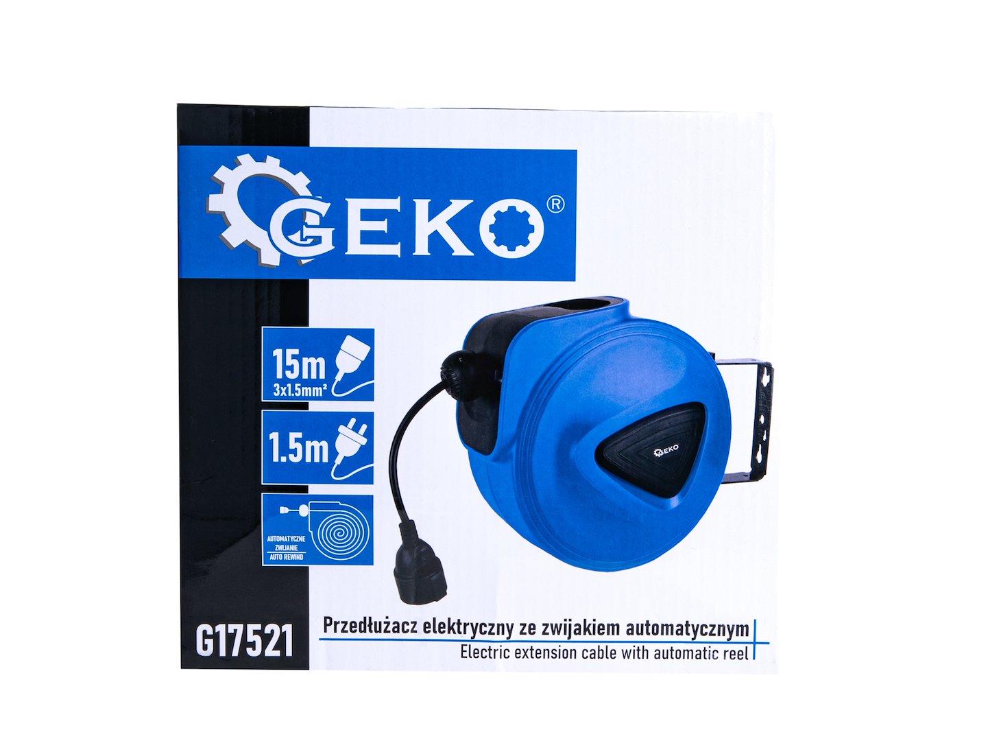 Predlžovací elektrický kábel 3 x 1,5mm, 15 m