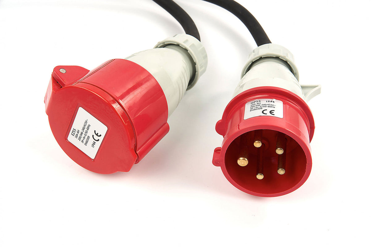 Predlžovací elektrický kábel trojfázový 380V, 5G x 1,5mm, 10m