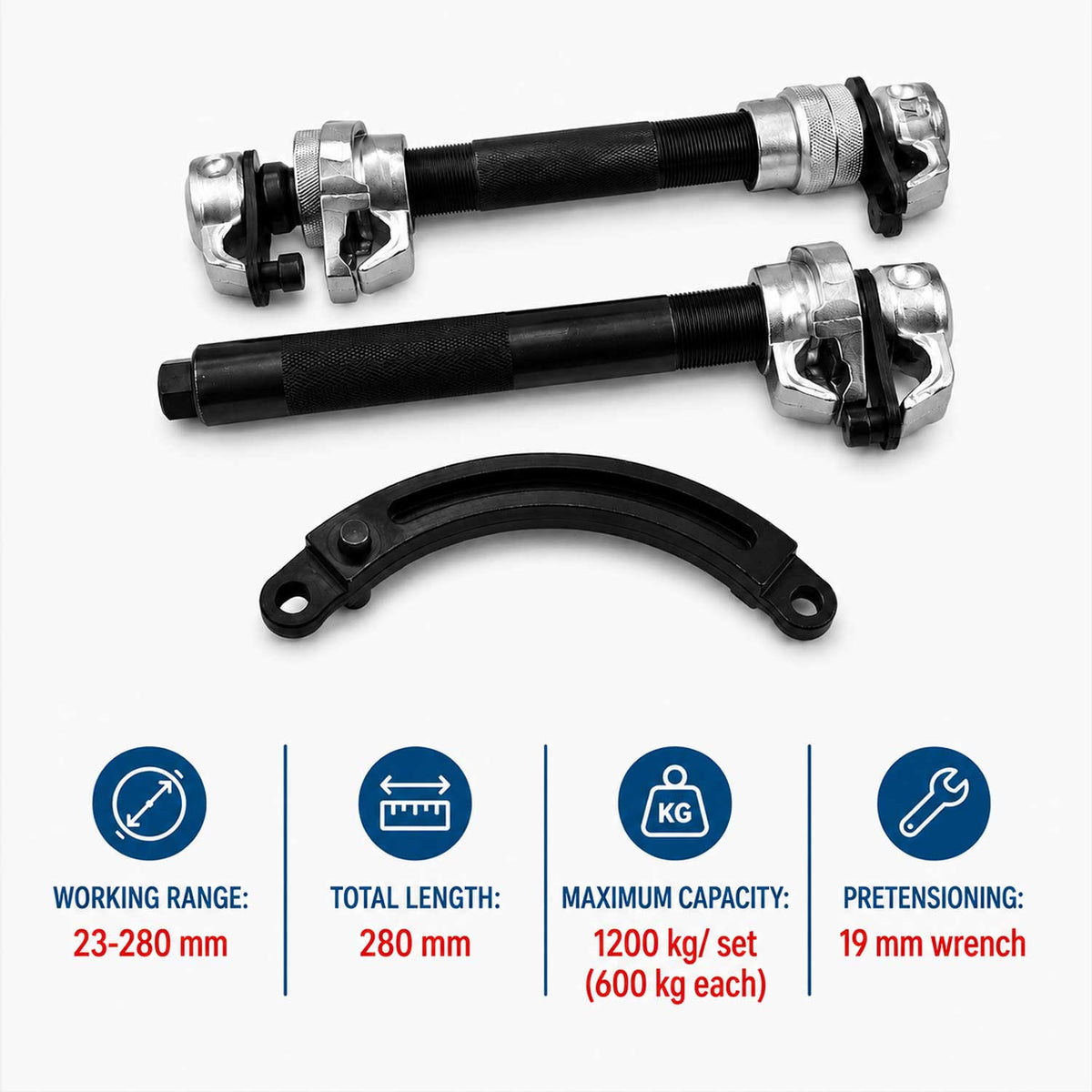 Sťahovák pružín 1,2t, profesionálny, Gebo Tools